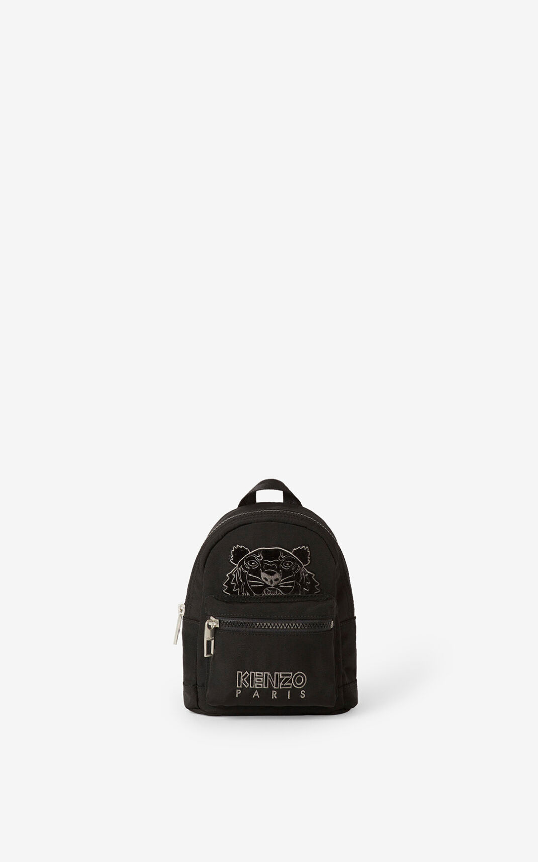 Mochila Kenzo Mini Lona Kampus Tiger Hombre Negras MUK305268